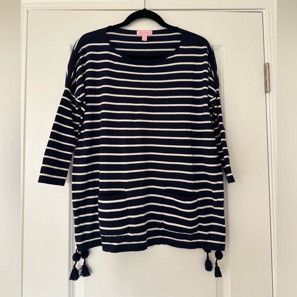 Lilly Pulitzer Navy Striped Sweater